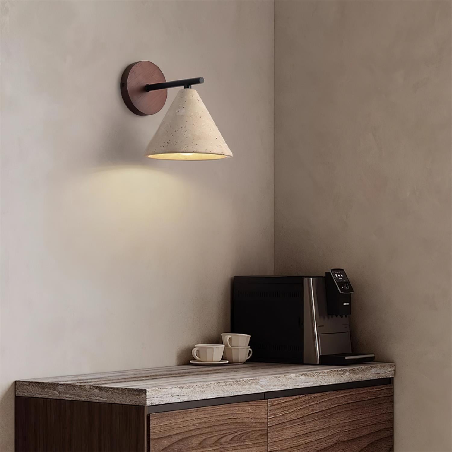 Vintage crèmekleurige wandlamp HL439