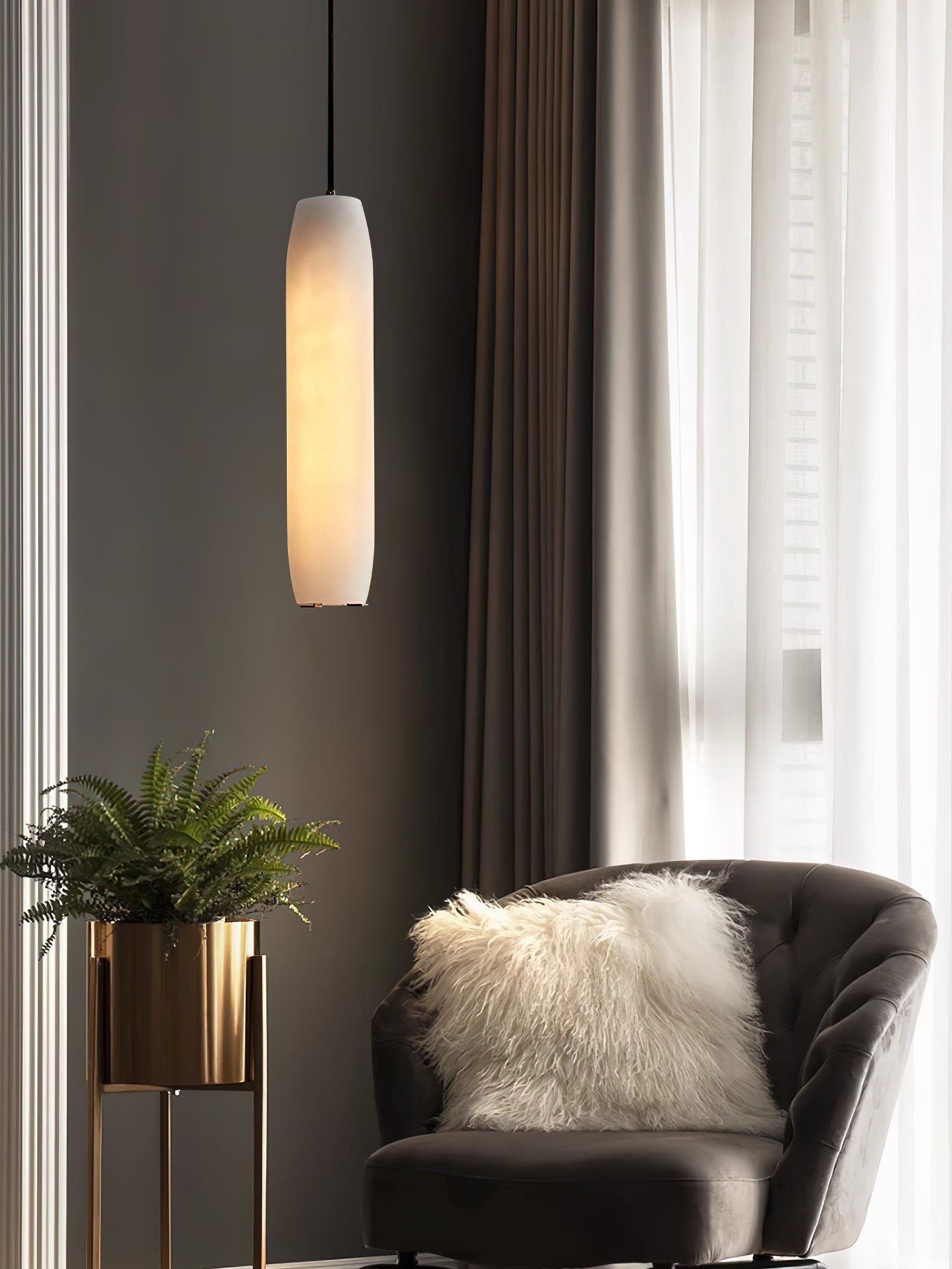Alabaster Flute Hanglamp HL2989