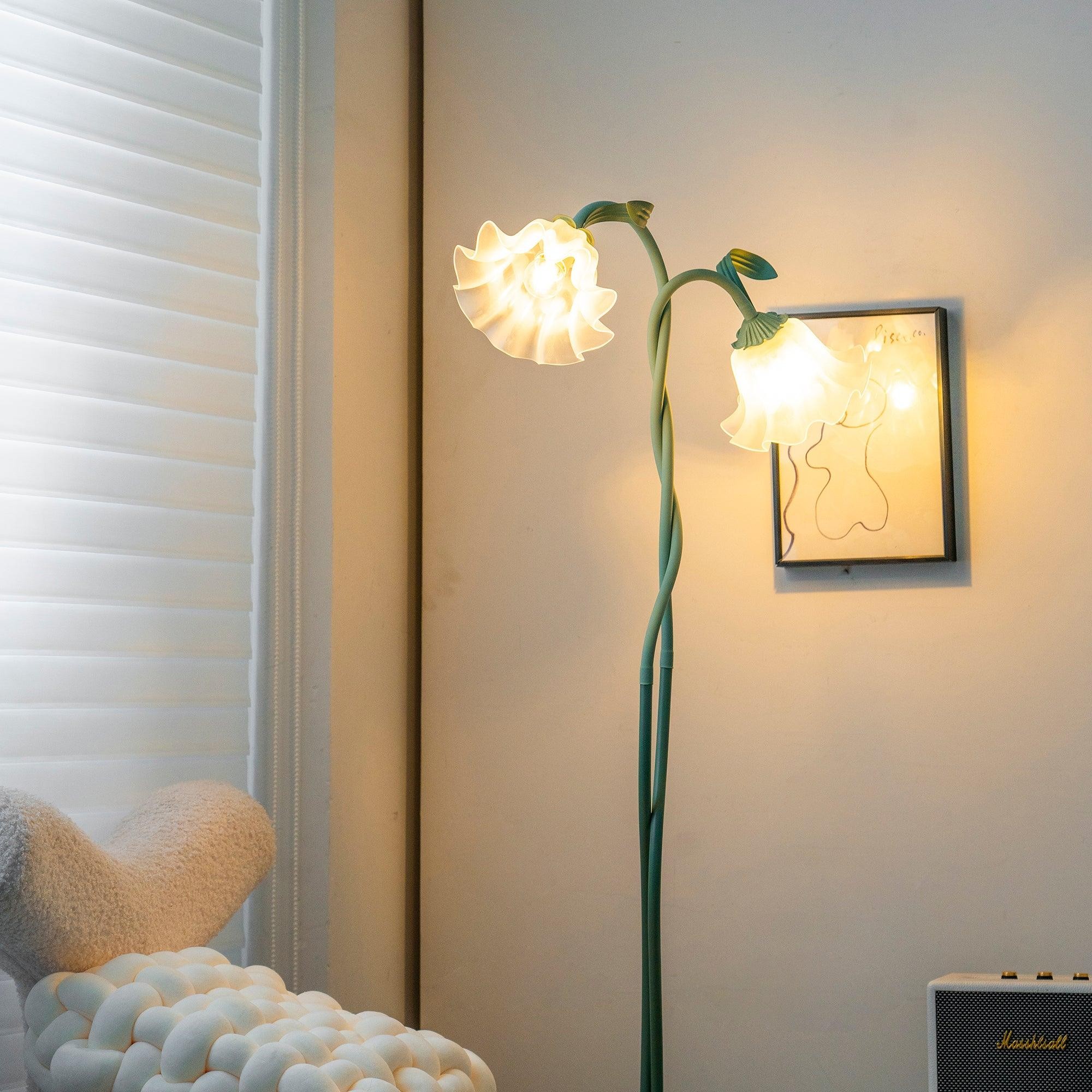 Creatieve multi-kops wikkelbloemvormige vloerlamp HL403