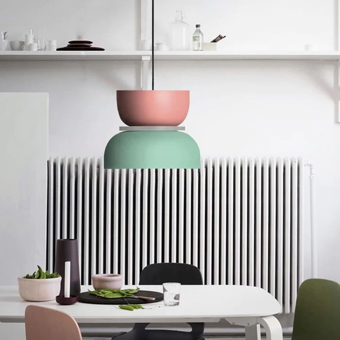 Macri Acryl Kleurrijke Komvormige Hanglamp - Moderne Levendige Hanglamp voor de Keuken