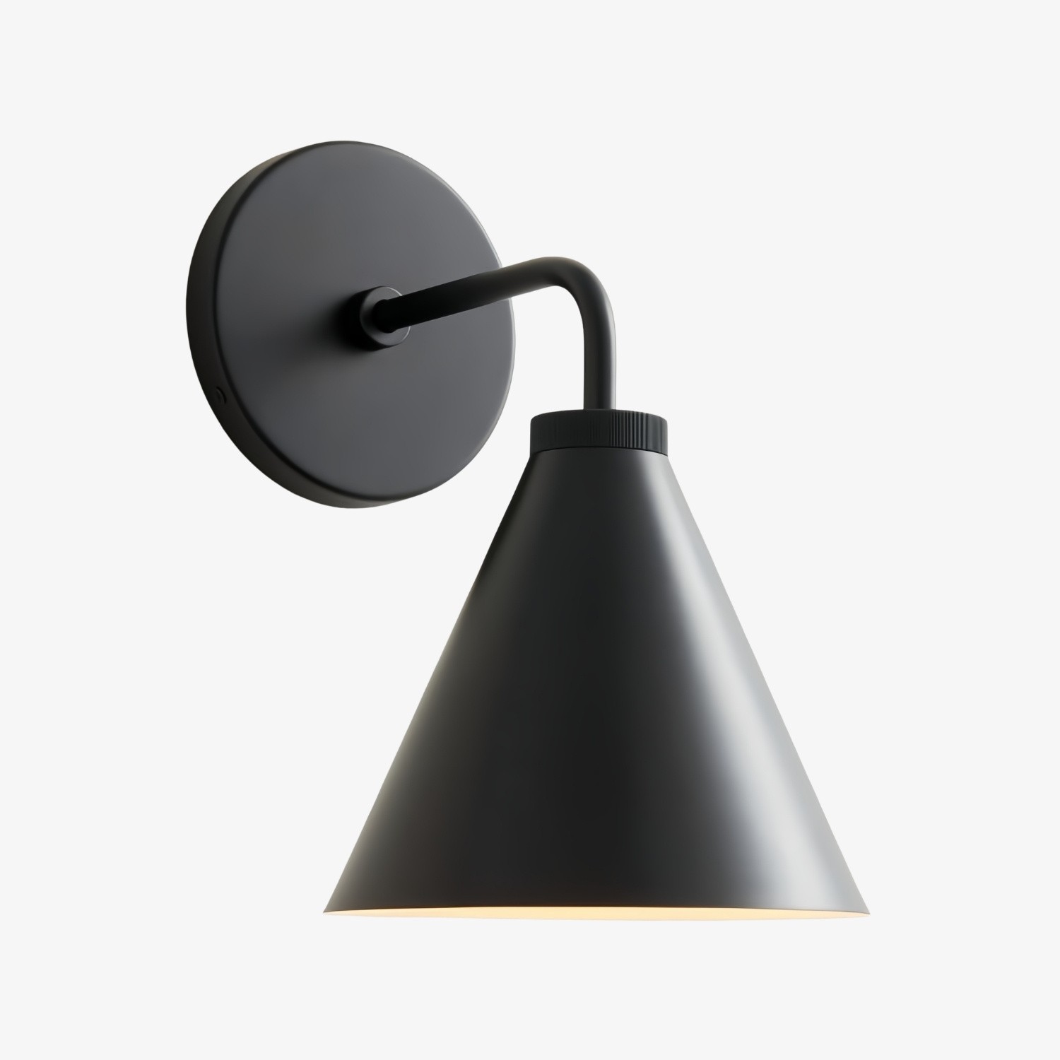 Korvi Iron Taps Toelopende Wandlamp - Wandarmatuur in Zwart of Messing HL1426