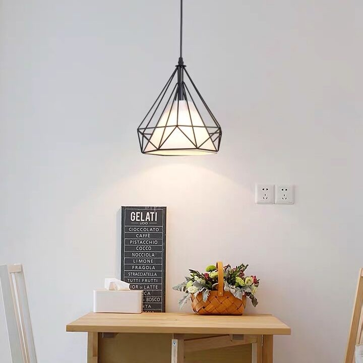 Diamond cage hanglamp