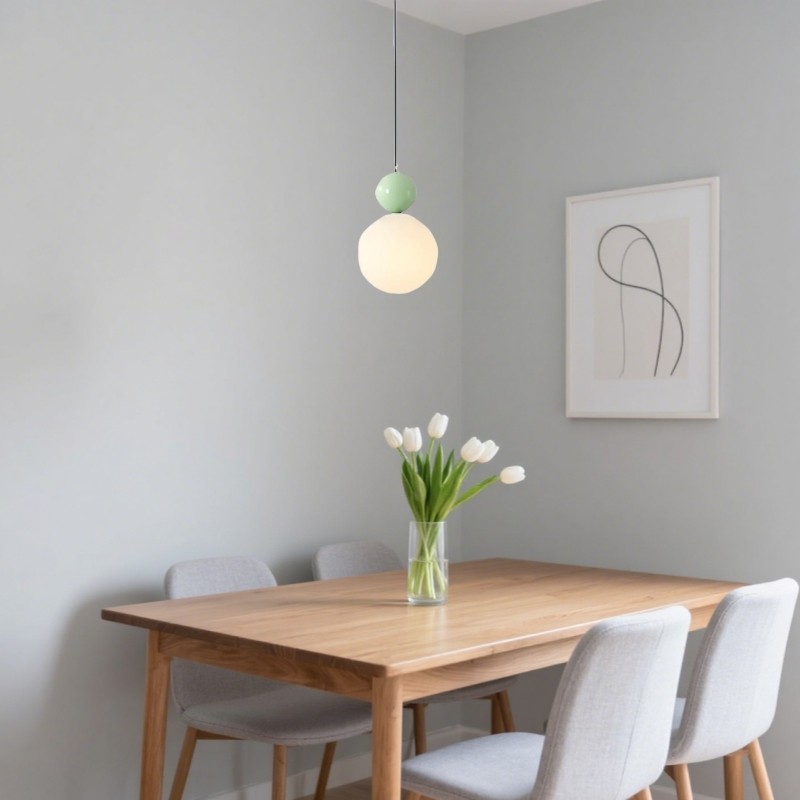 Kleurrijke glazen bolvormige hanglamp - Nordic Globe Lamp voor bar HL1331