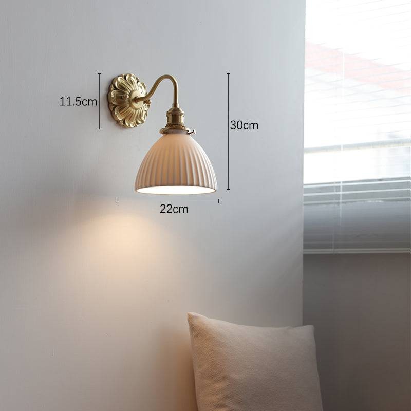 Wandlamp van messingkeramiek HL1790