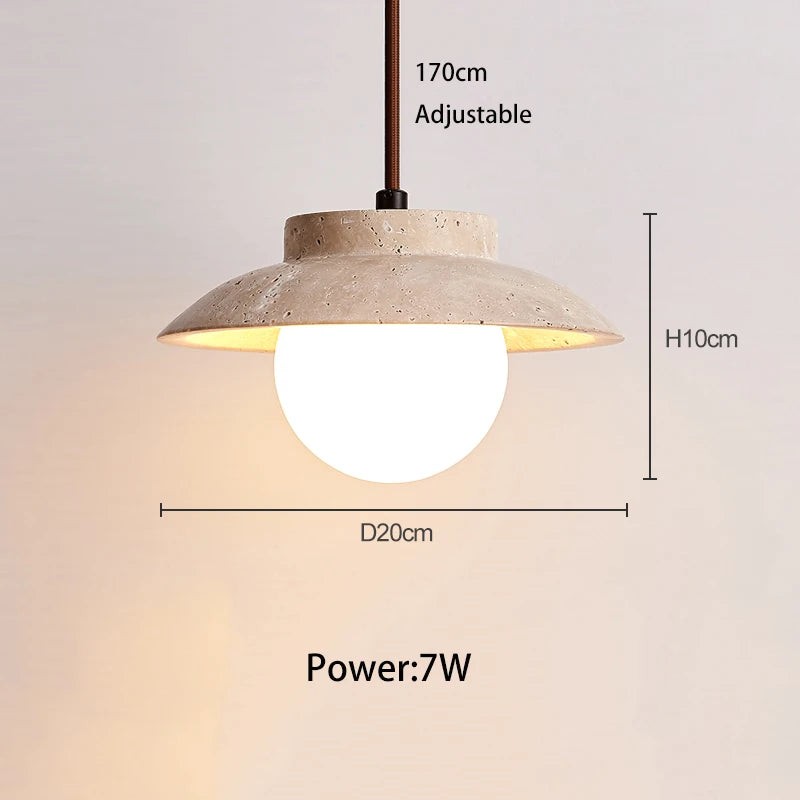 Travertin LED-hanglamp HL3489