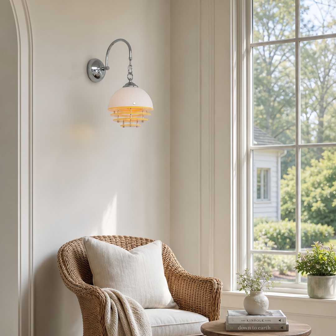 Afterglow Sunset Bauhaus glazen acryl wandlamp - artistieke decoratieve lamp voor de slaapkamer HL3569
