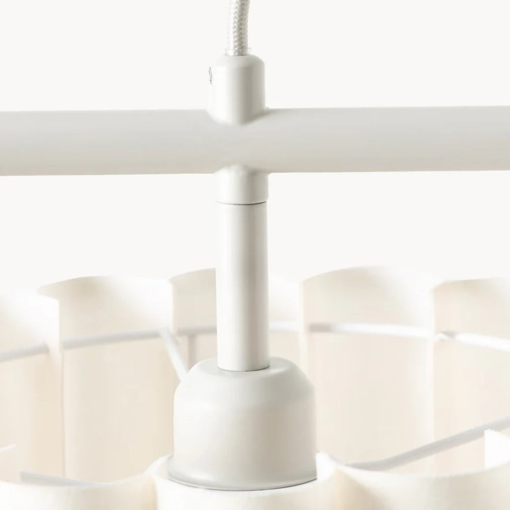 Velura Lineaire Hanglamp - Natuurlijke Linnen Kap voor een Warme Sfeer HL2271