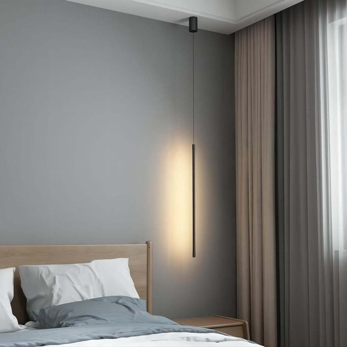 Modern Industriële LED Hanglamp Zwarte voor Eettafel Slaapkamer