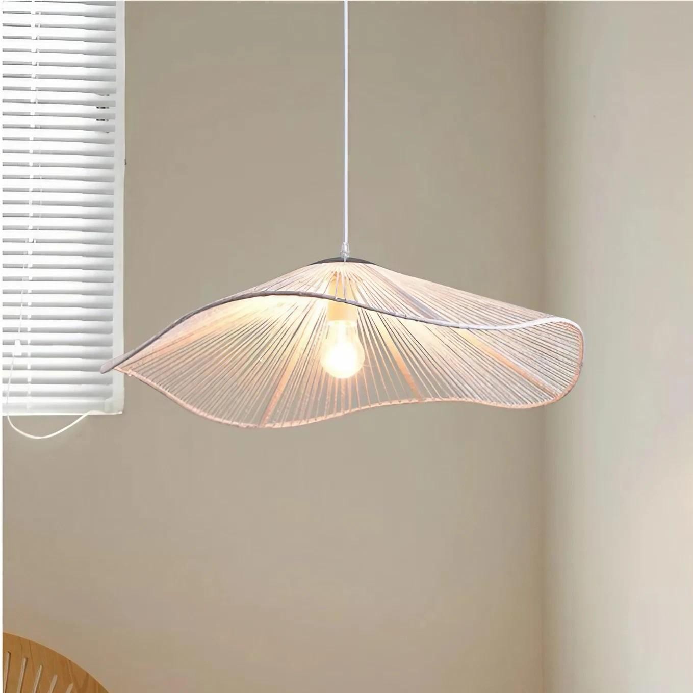 Creatieve Strohoed Lotusblad Hanglamp HL218