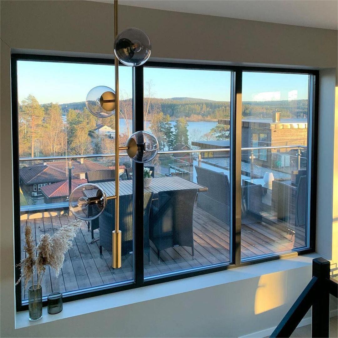Orb moderne glazen bol hanglamp voor woonkamer