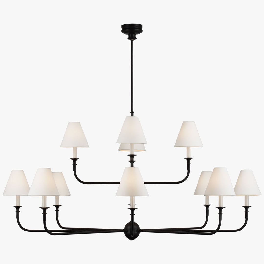 Piaf Grande moderne industriële metalen kroonluchter HL1417