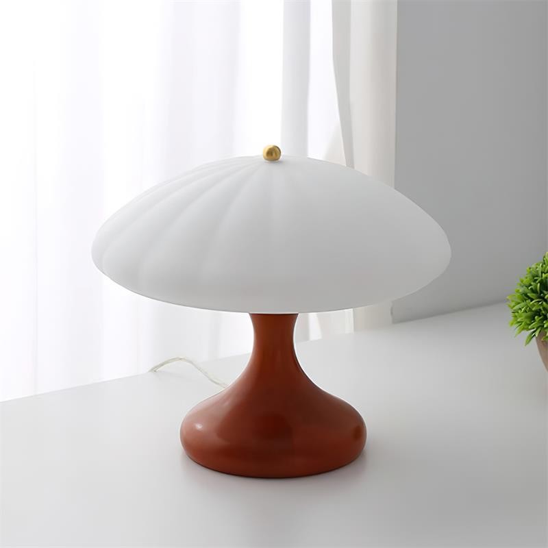 Paddenstoelvormige gebogen tafellamp HL892