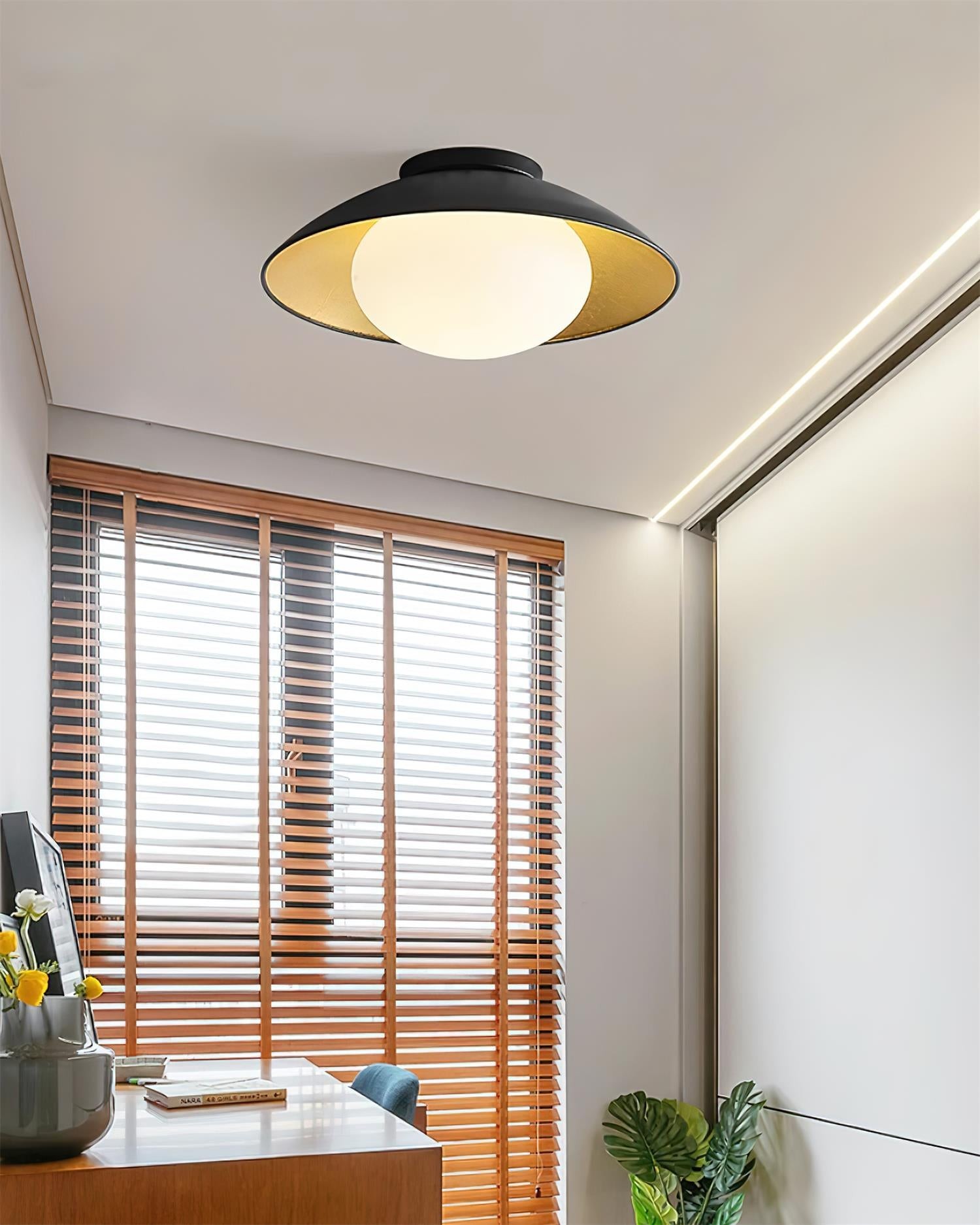 Franse Retro Vliegende Schotel Kom Plafondlamp HL713