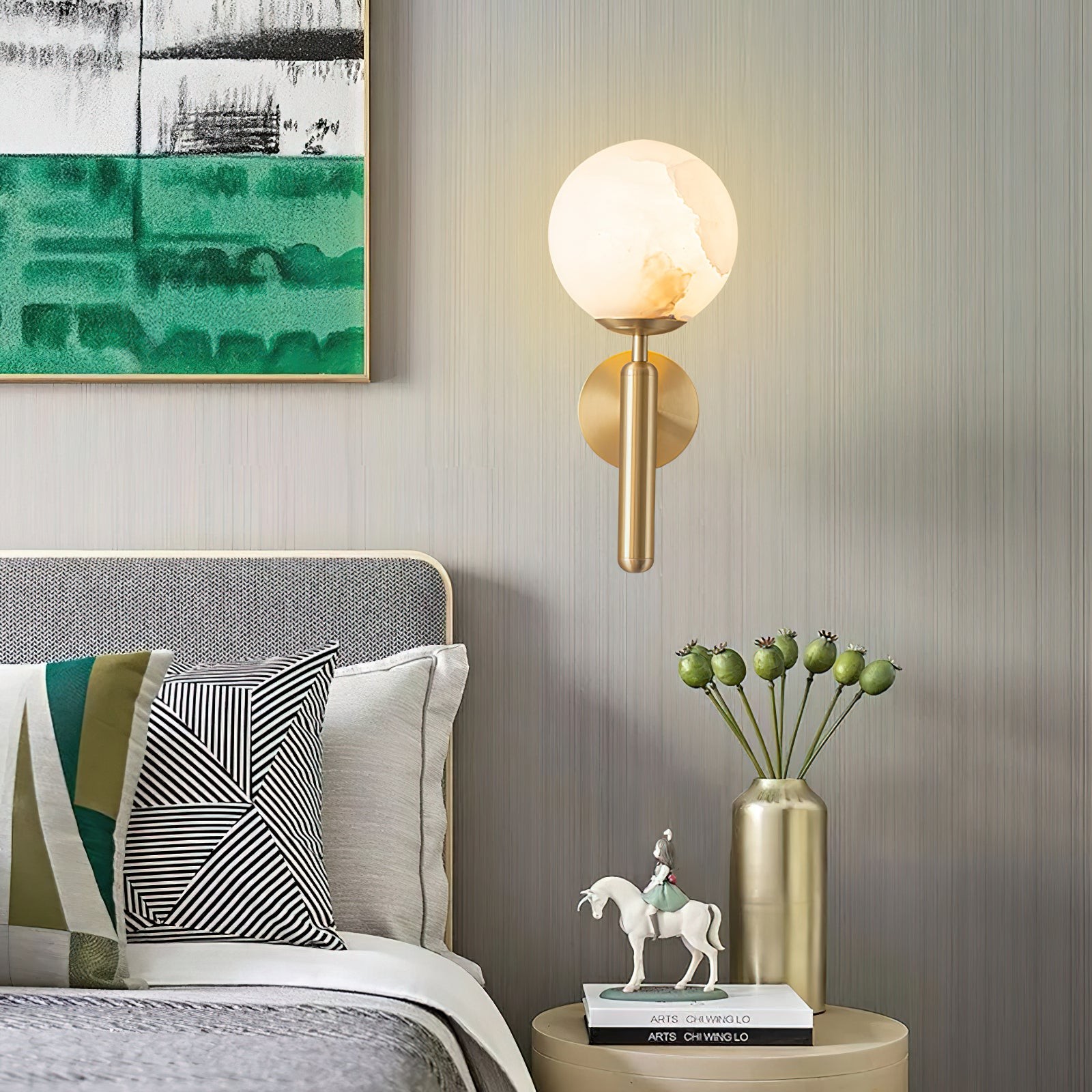 Mian alabaster wandlamp HL2992