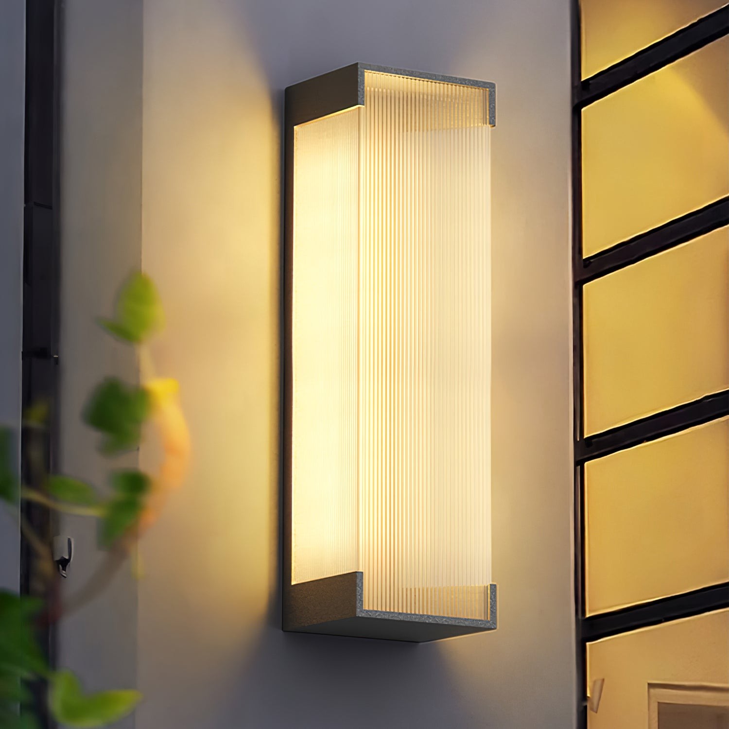 Rechthoekige buitenwandlamp HL793