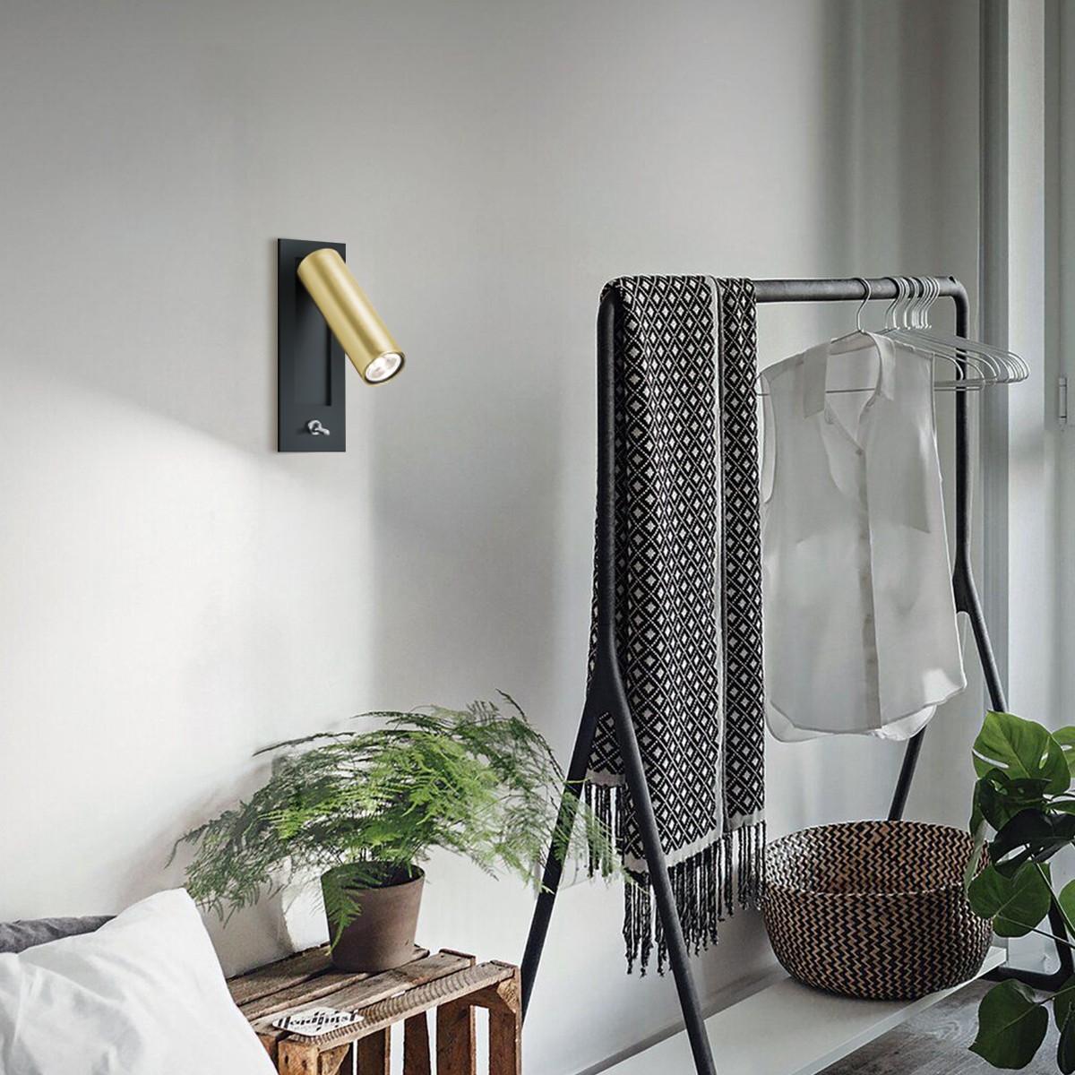 Moderne Ronde Buis Metalen LED Wandlamp HL925