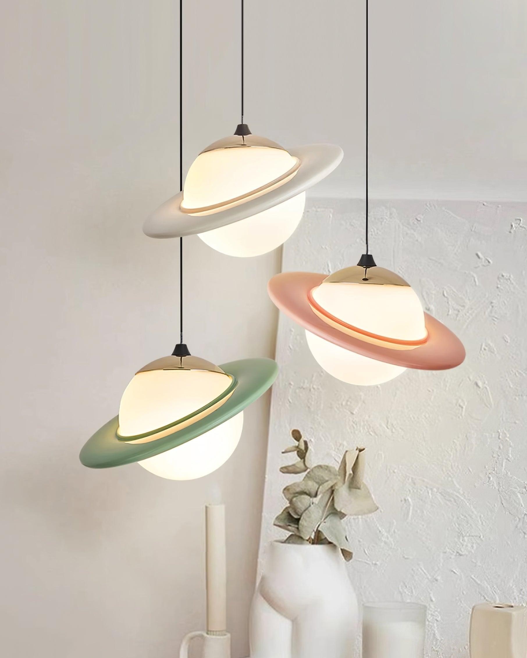 Romantische Saturnus Planeet Hanglamp voor Slaapkamer HL749