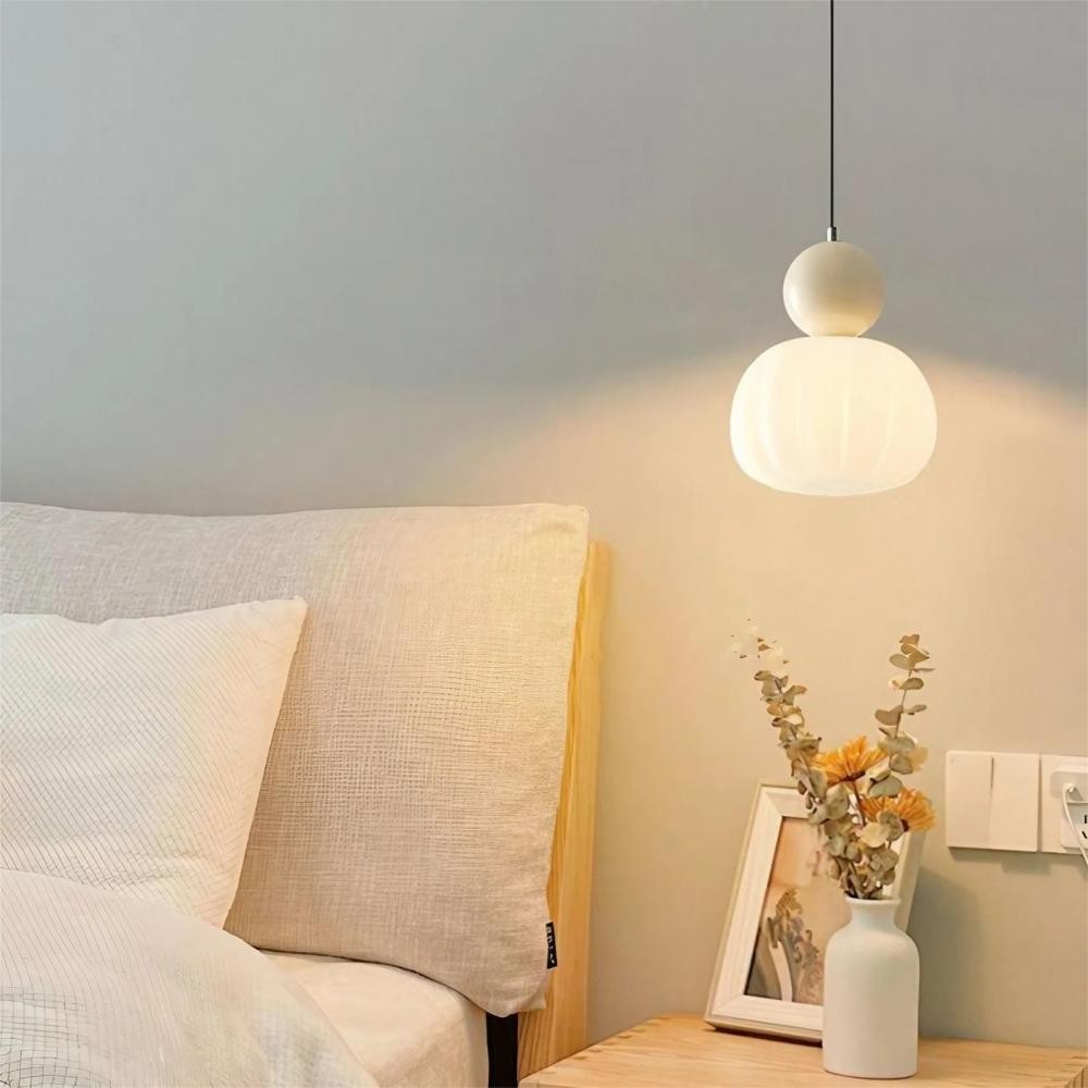 Crèmekleurige Bauhaus Art Deco hanglamp HL155