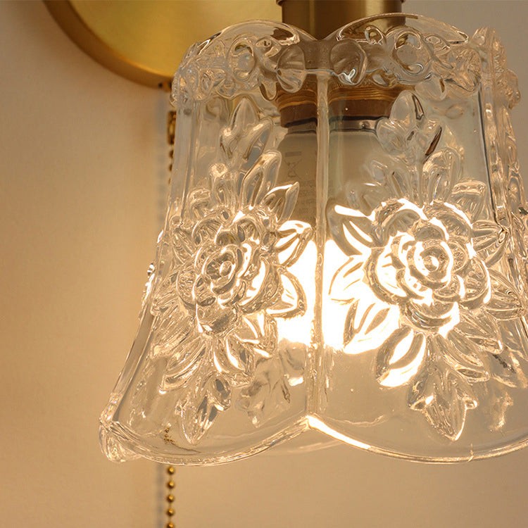 Traditionele Japanse messing walnoot glazen keramische cilinder conische bloemkom hanglamp HL1404