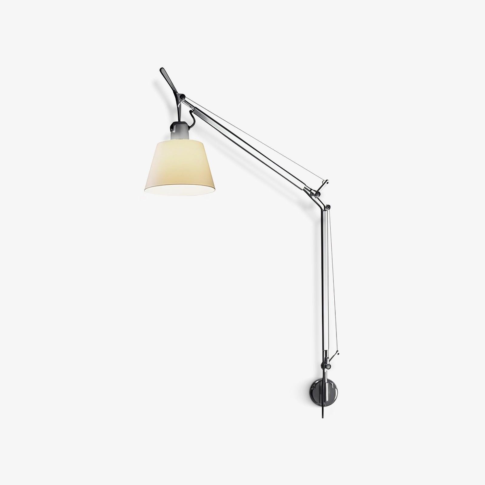 Moderne metalen wandlamp met emmerdesign en wip HL1109