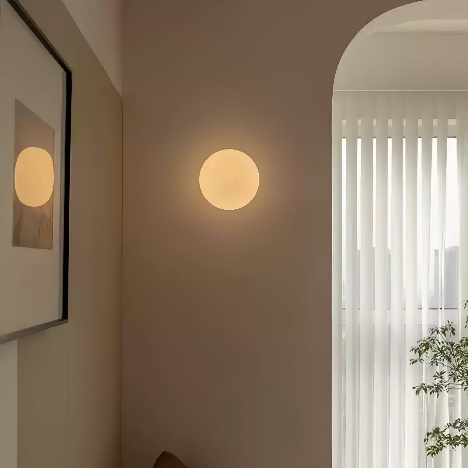 Minimalistische Bauhaus Orb Stijl Wandlamp HL531