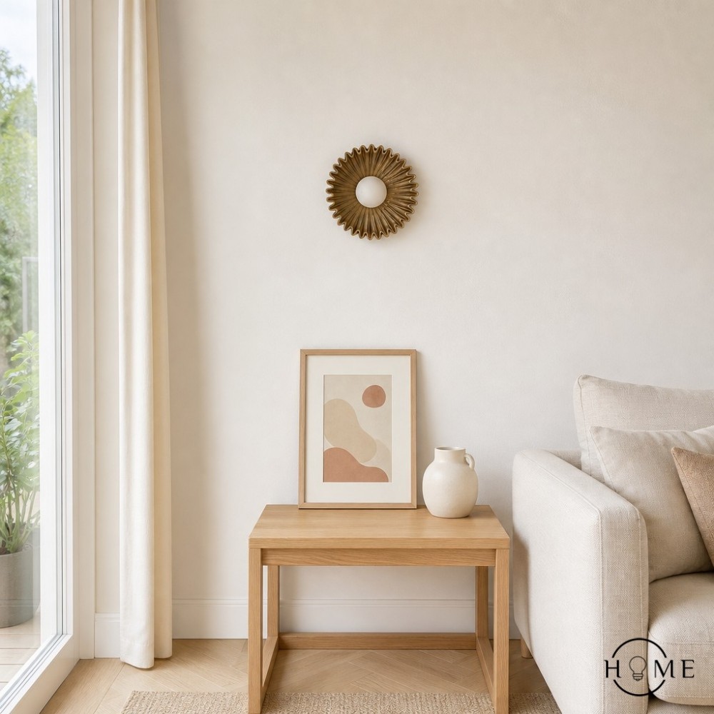 Kunststof lampenkap keramische bloem wandlamp HL375