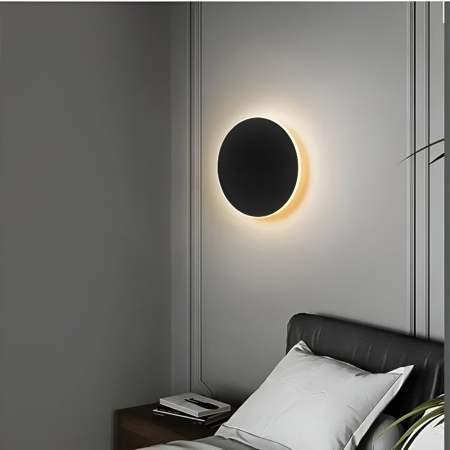 Moderne Scandinavische ronde aluminium minimalistische LED-wandlamp HL3320