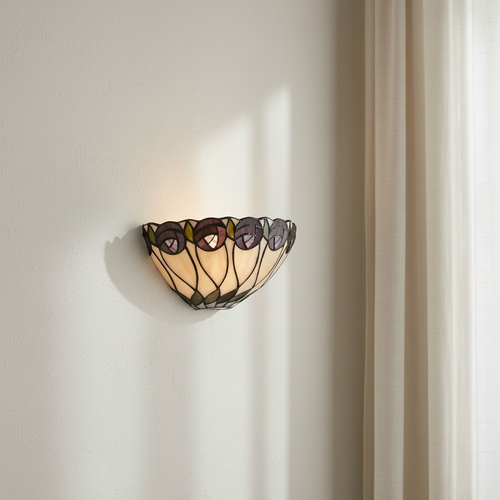 TF Hutchinson Tiffany wandlamp – stijlvolle art-deco lamp, perfect voor de hal HL2179