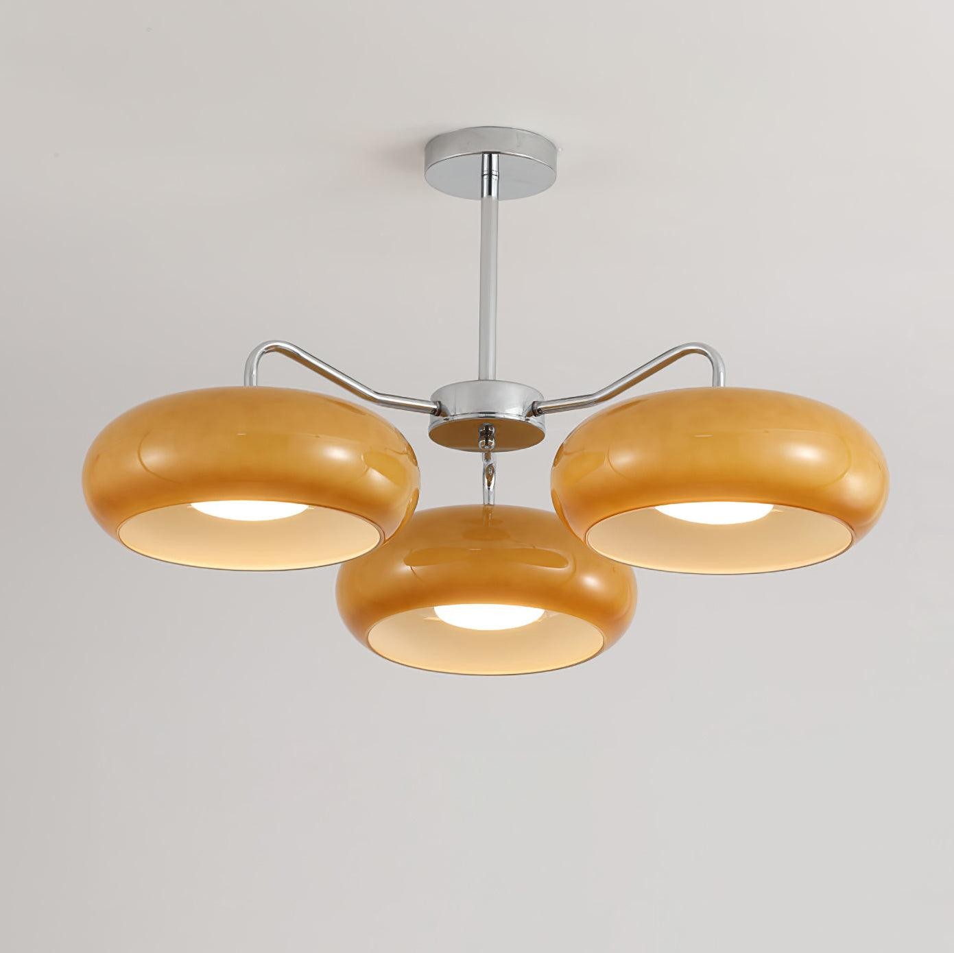 Moderne 3-lichts chromen plafondlamp HL896