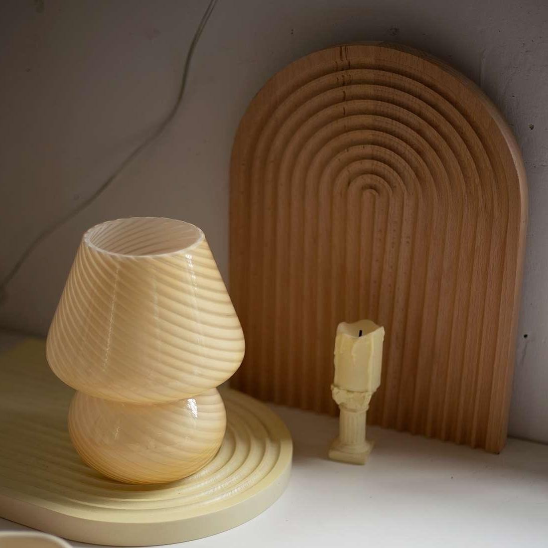 Slaapkamer Nachtkastje Nordic Glass Mushroom Tafellamp HL15