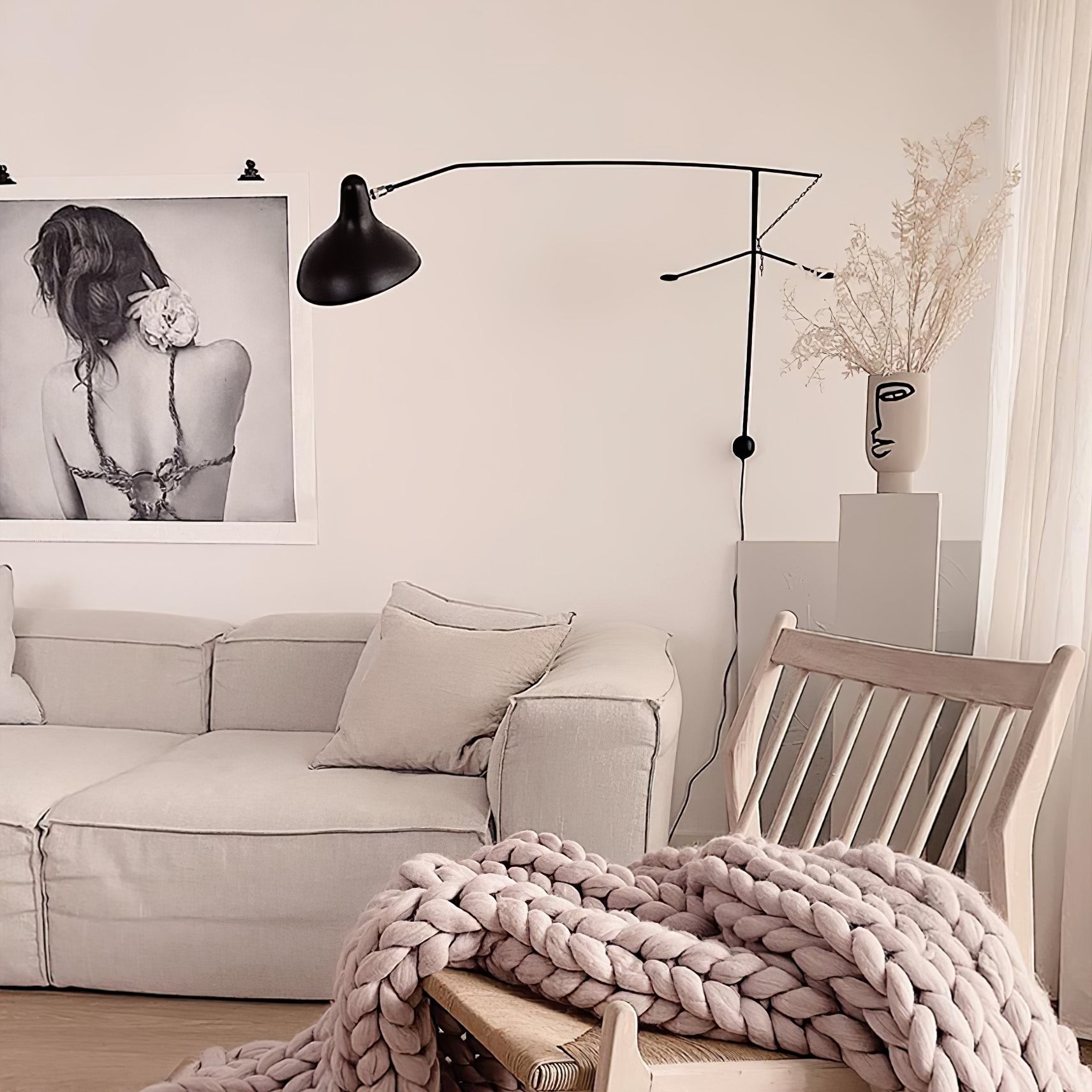 Moderne eendenbek-design Mantis Arm Wandlamp HL1112