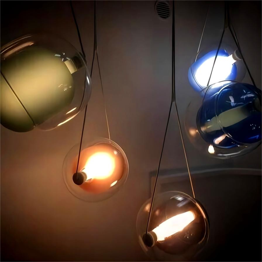 LED Capsula Hanglamp Gekleurd Glas