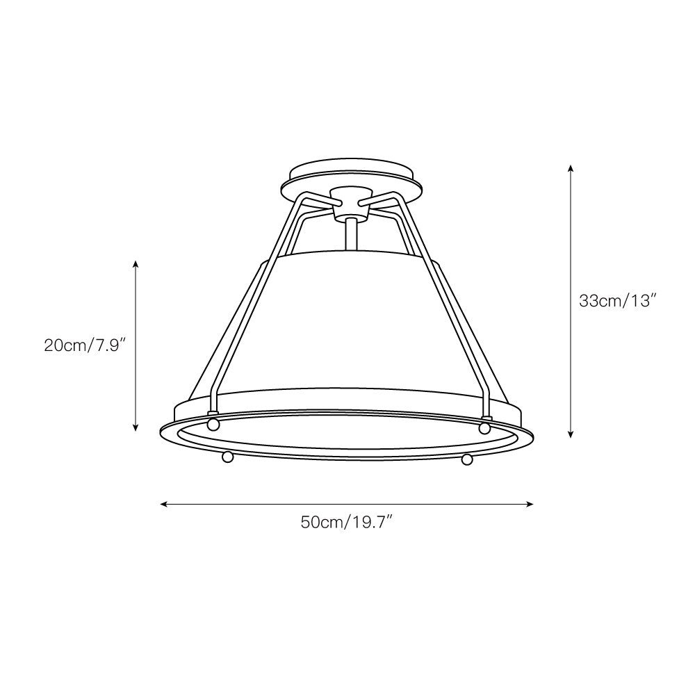 Shelton inbouwplafondlamp HL3093