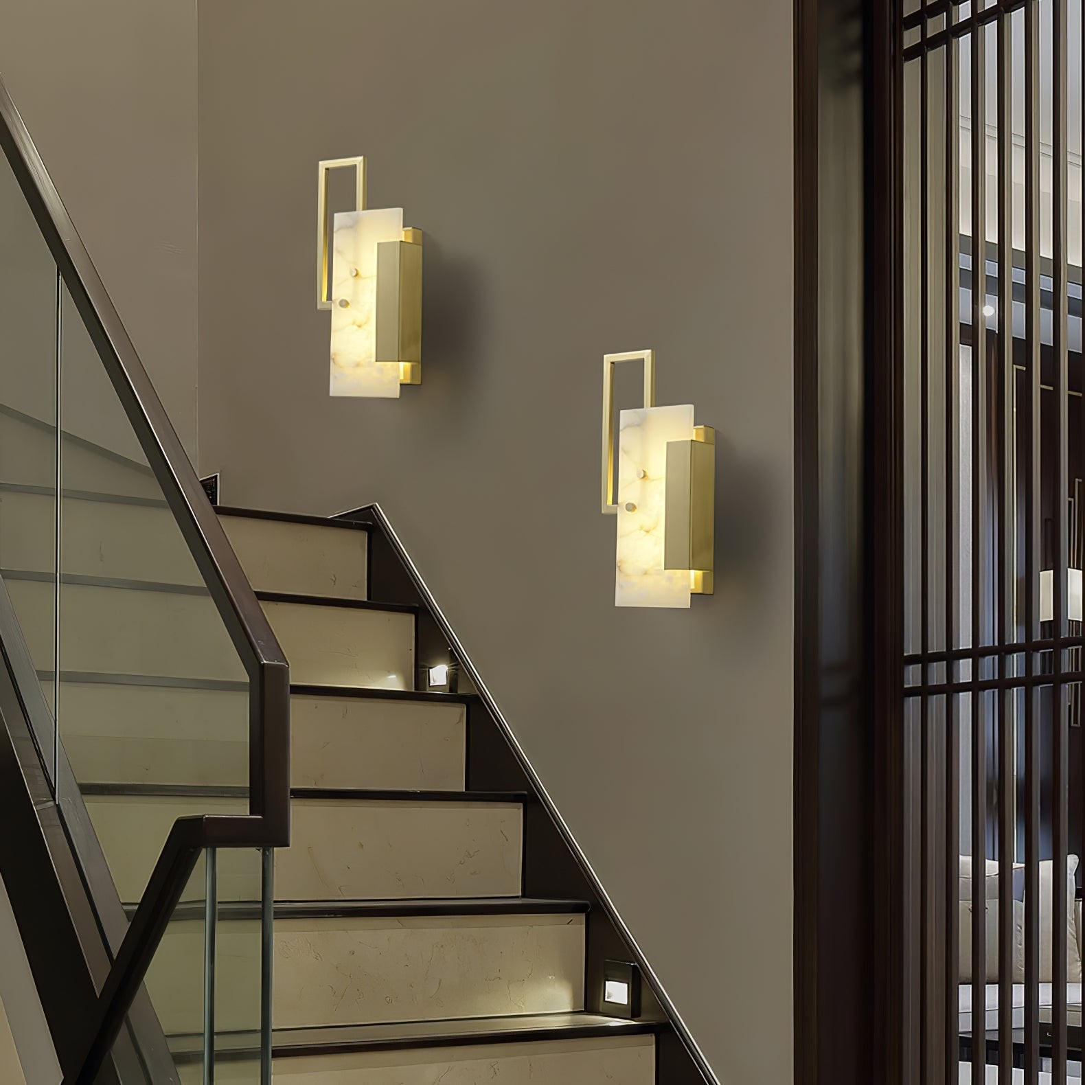 Althea alabaster wandlamp HL2949