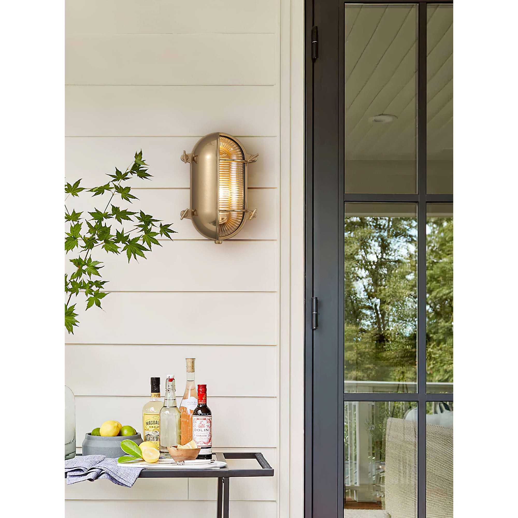 Fremantle messing bunkerwandlamp HL3189