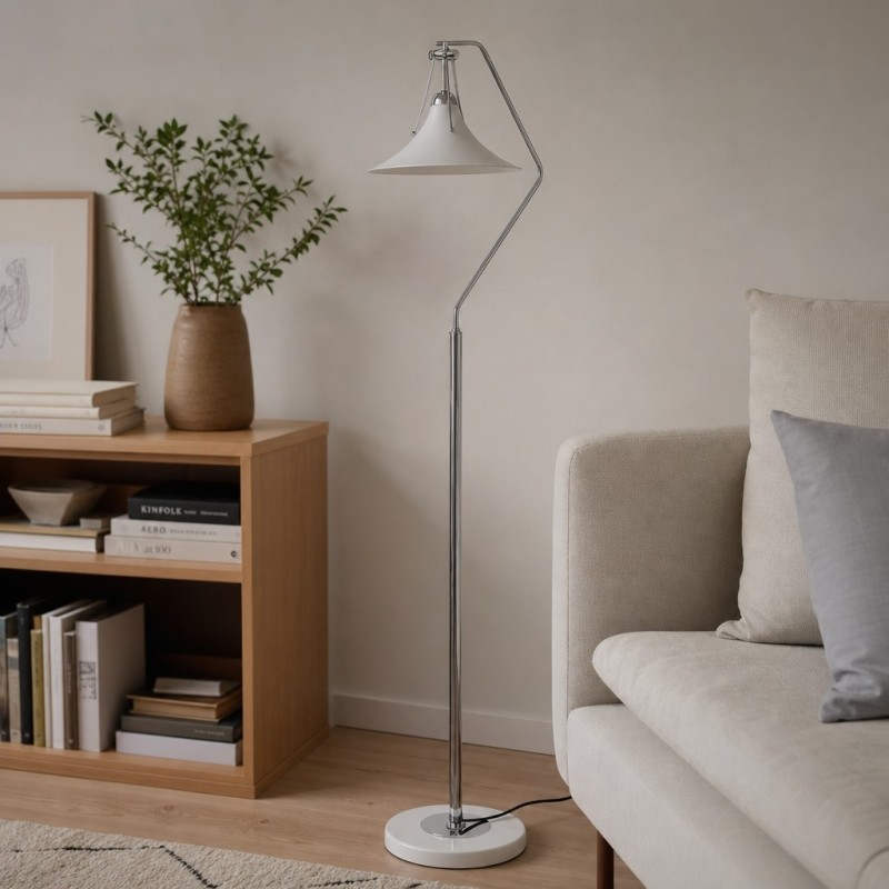 Kallera Franse vloerlamp - Magnolia Design decoratieve lamp voor naast de bank en in de leeshoek HL3583