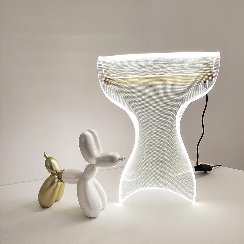 GWEILO Creatieve Onregelmatige Transparante Tafellamp