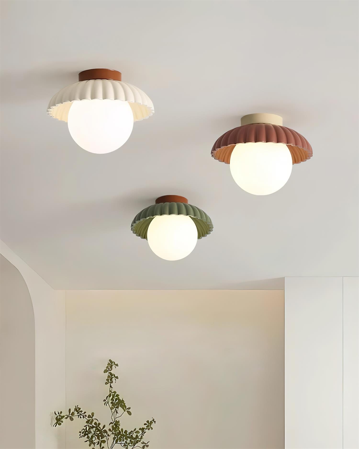 Alien Cream Stijl Plafondlamp HL348
