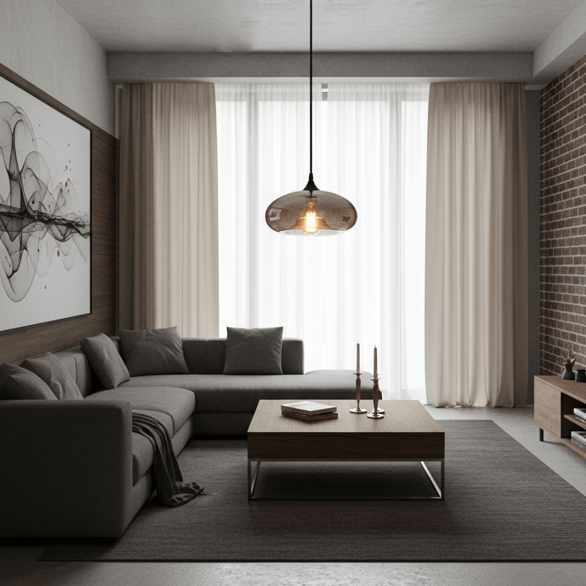 Flesvormige hanglamp HL2916