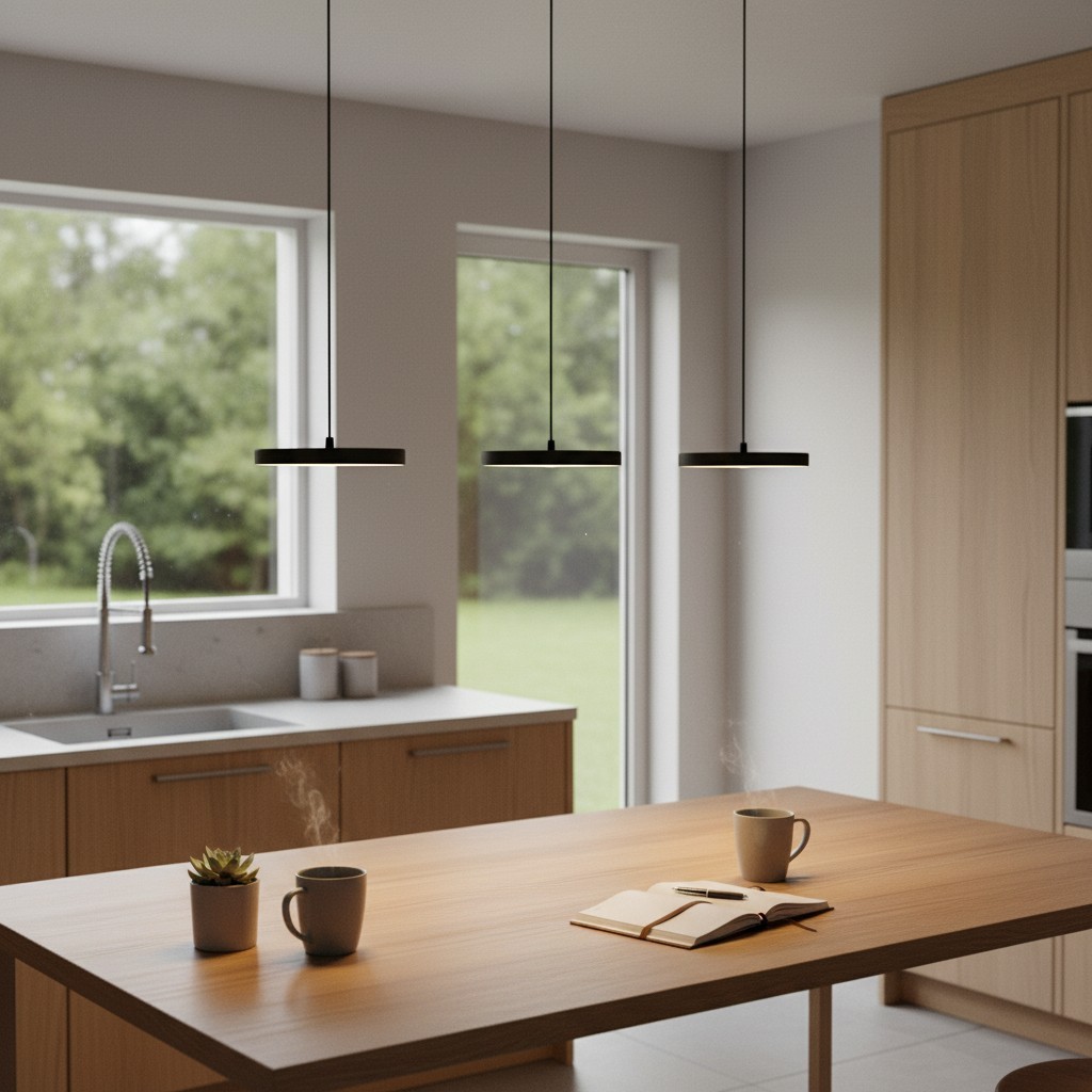 Feranox hanglamp met schijfvormig design - moderne stijl voor de eetkamer HL2405