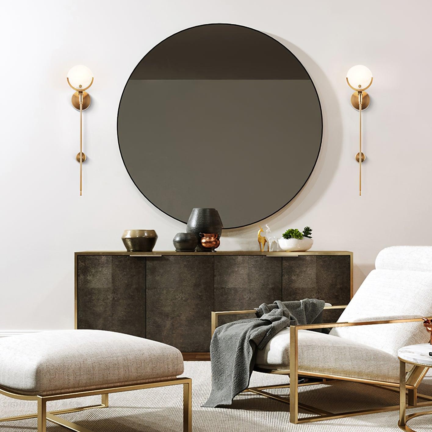 Ava messing alabaster wandlamp HL2941