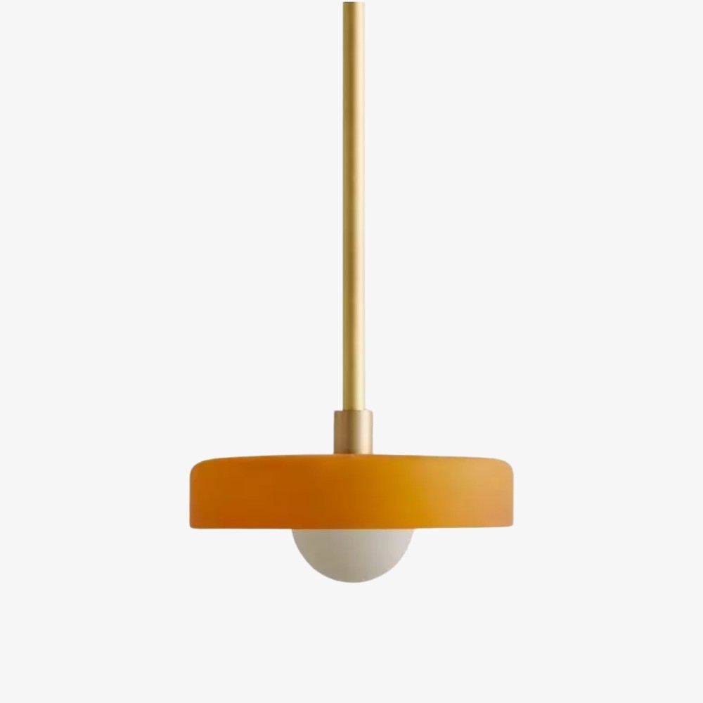 Kalo moderne hanglamp - Slanke metalen staaf en bolvormig glazen ontwerp HL2260