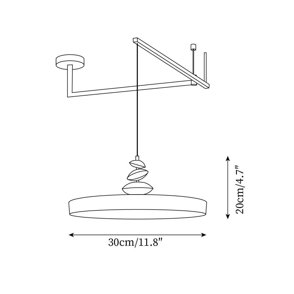 Eenvoudige Rocker Arm Flying Saucer Creatieve Kroonluchter HL529