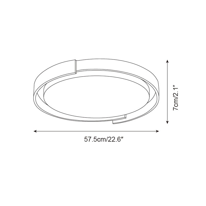 Dari ronde plafondlamp HL2620