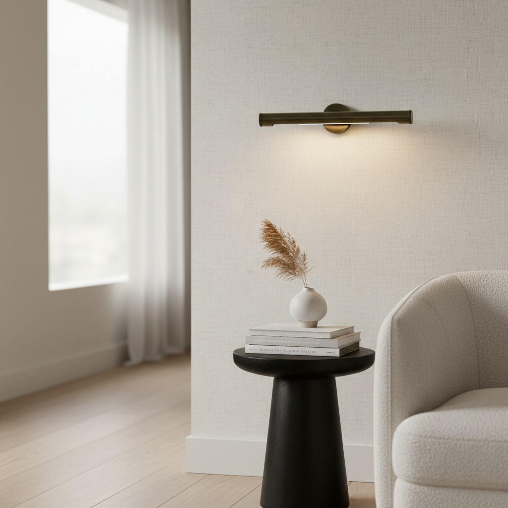 Aurix wandlamp voor kunstwerken - Schilderijlamp met verouderde afwerking voor het accentueren van schilderijen HL2377