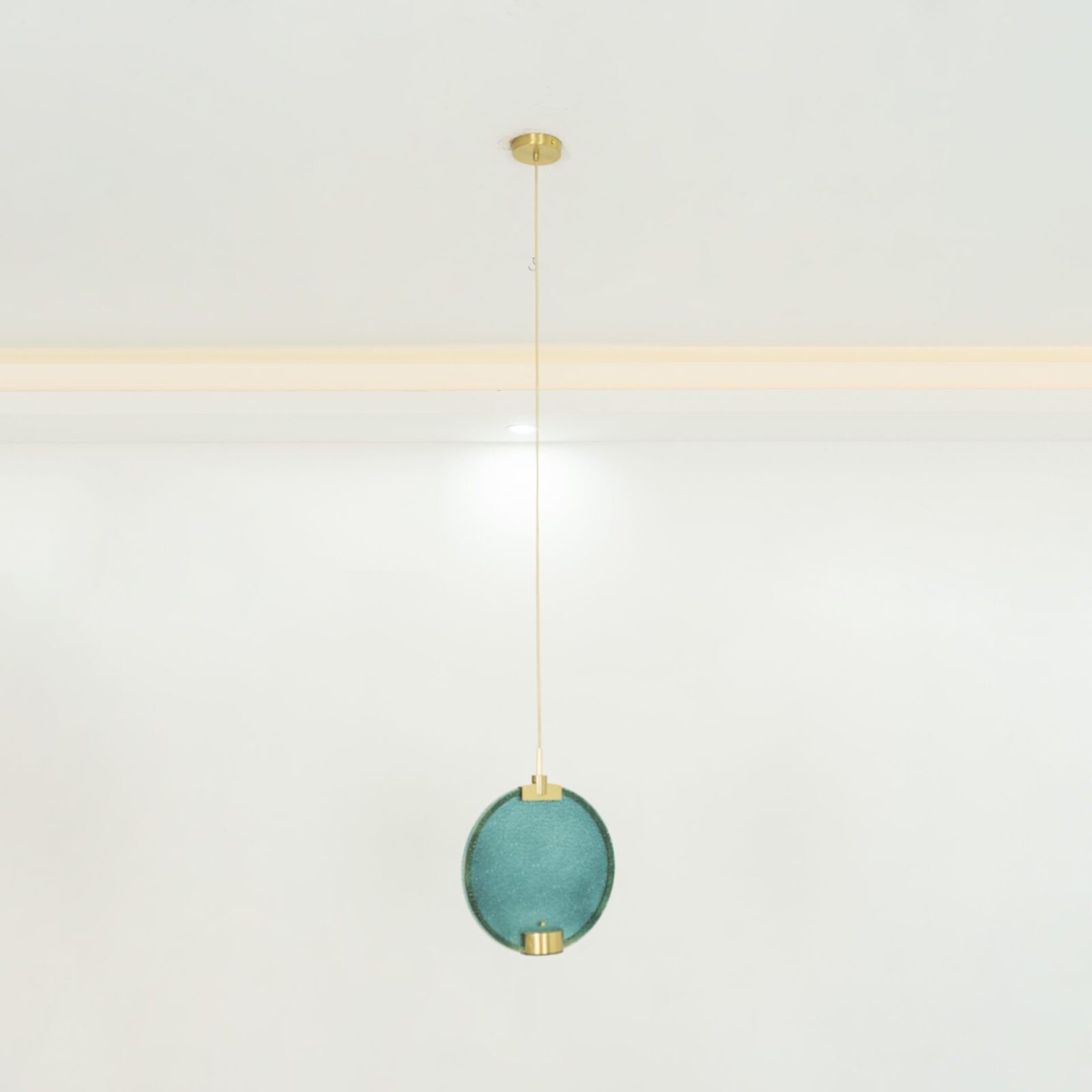 Horo hanglamp met messing frame HL1210