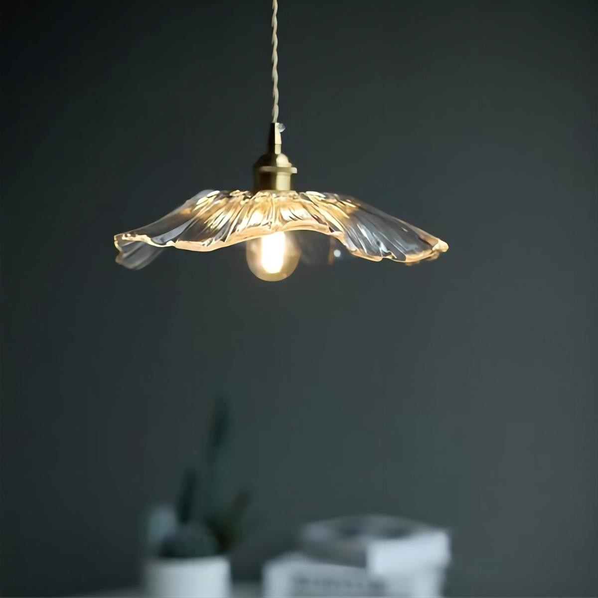 Moderne kunst bloem vorm keuken glazen hanglamp HL46