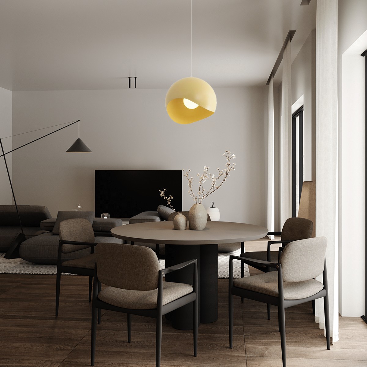 Nordic Semi Eierschaal Metalen Hanglamp HL32