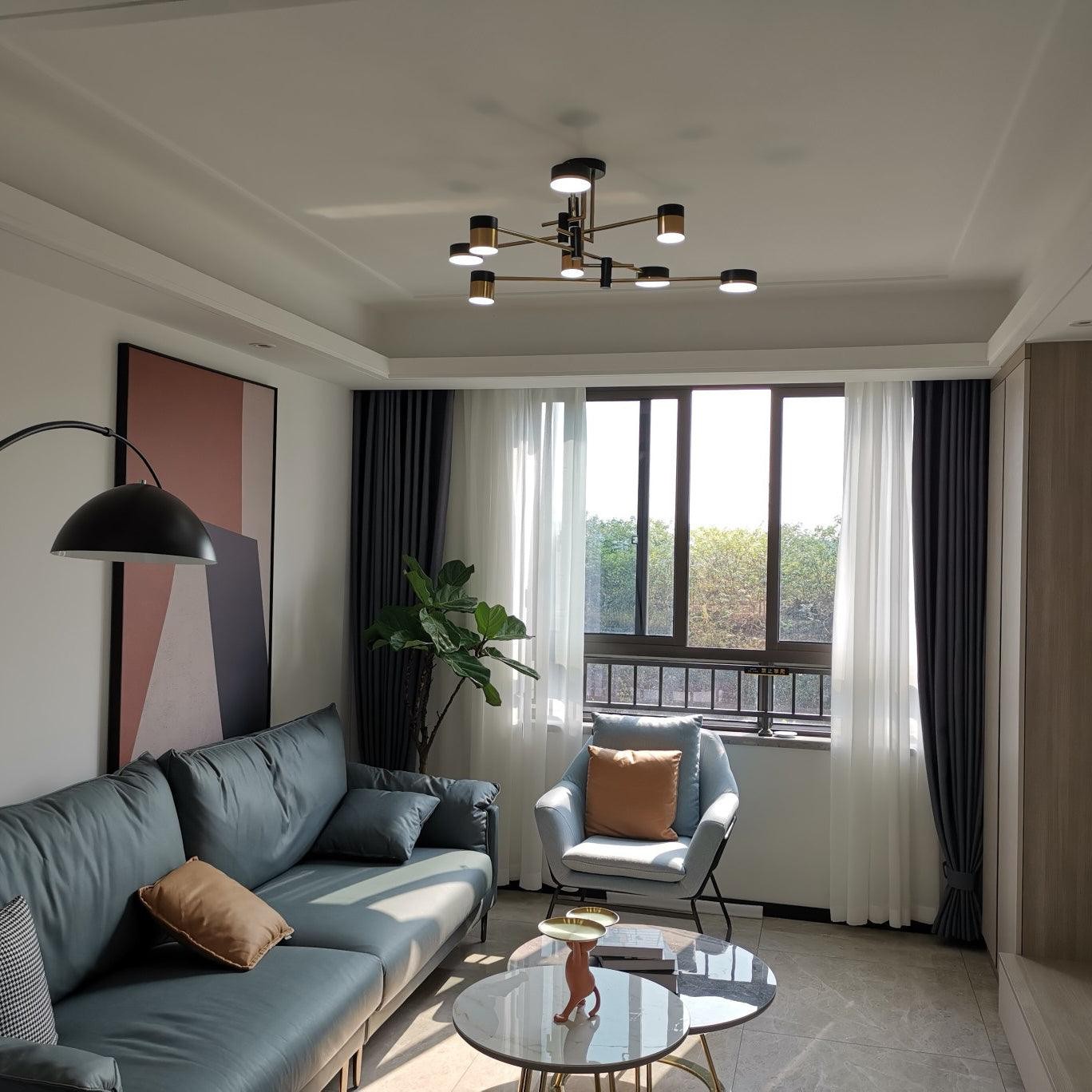 Luxe Spider Sputnik Design Metalen Schijf Plafondlamp HL1090