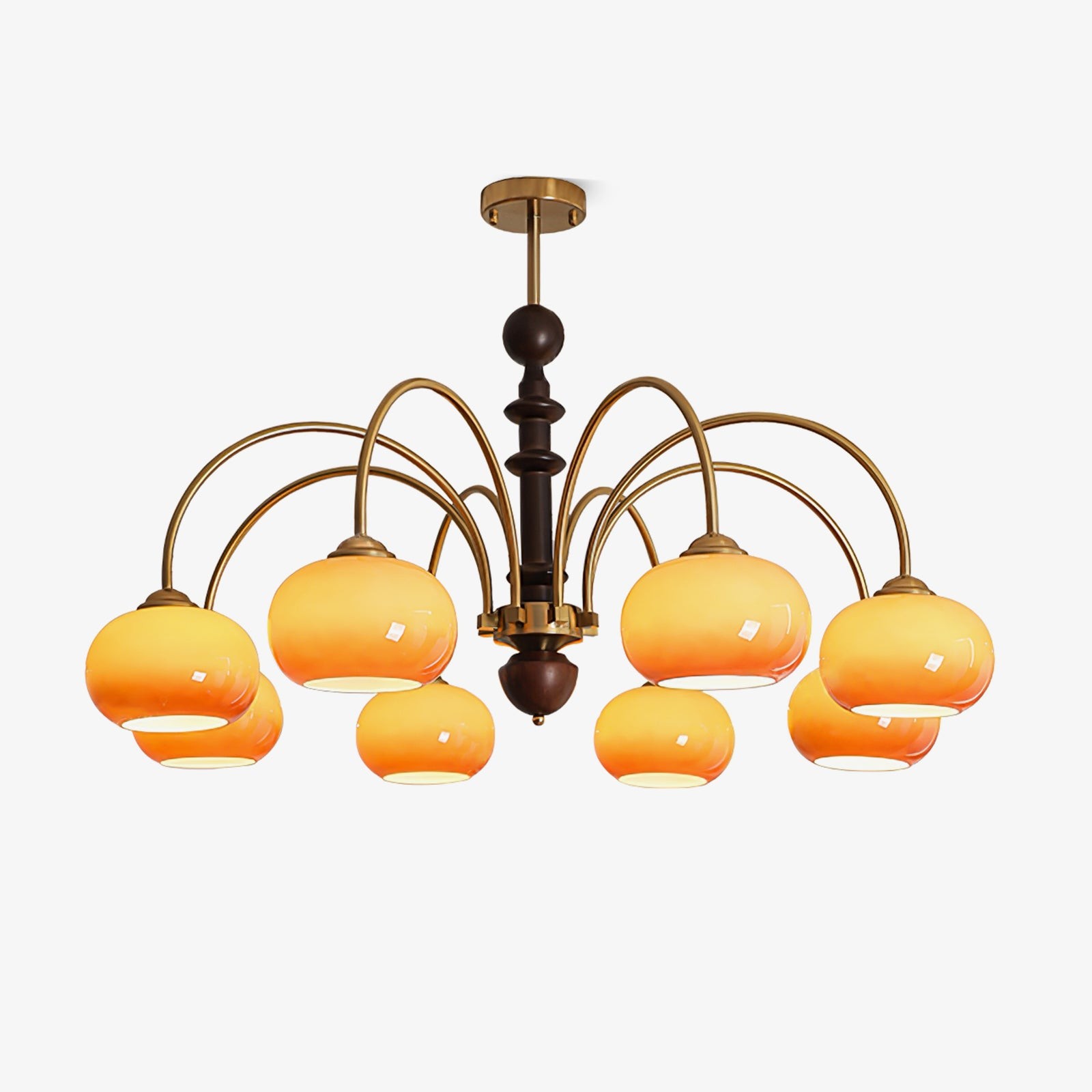 Vintage Bauhaus Persimmon kroonluchter HL775